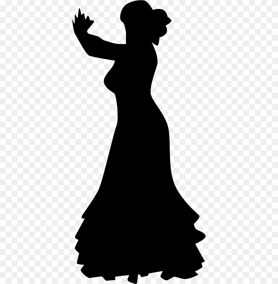 Flamenco Female Dancer Silhouette Dance, Leisure Activities, Dancing, Person, Wedding Free Png