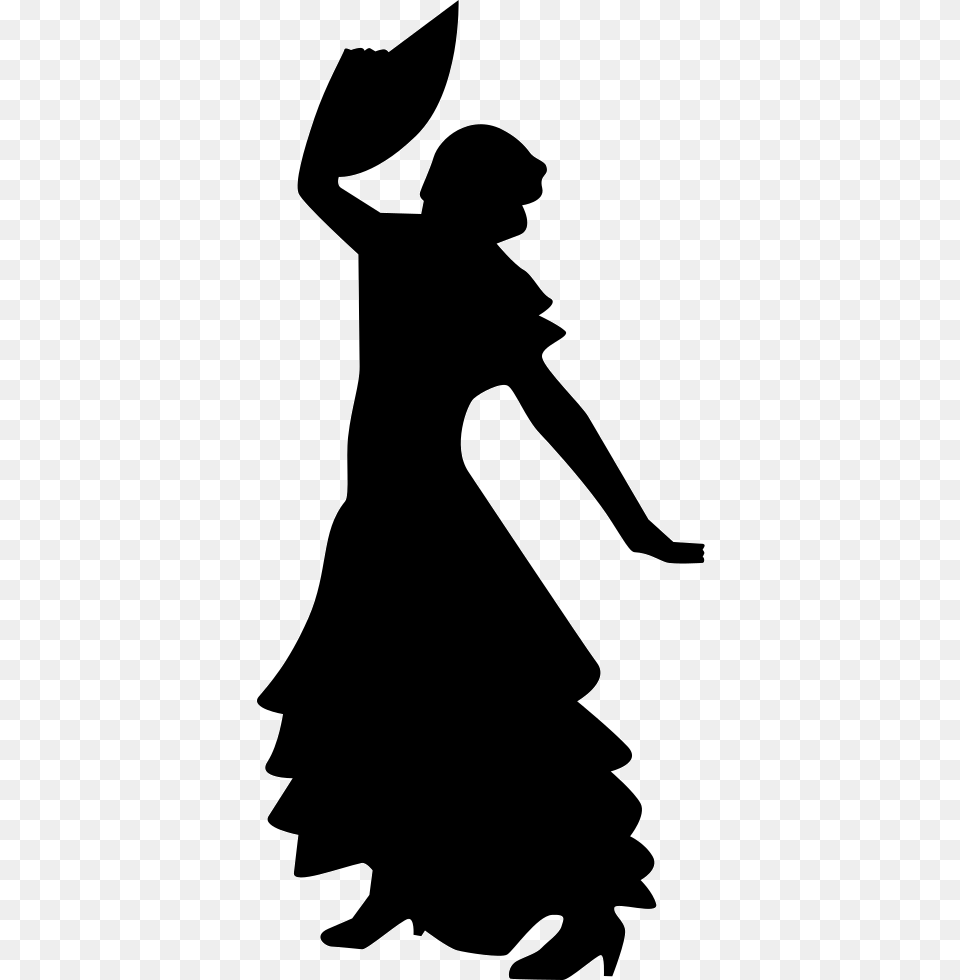 Flamenco Female Woman Silhouette Dancing, Leisure Activities, Person, Dance Pose, Performer Free Png