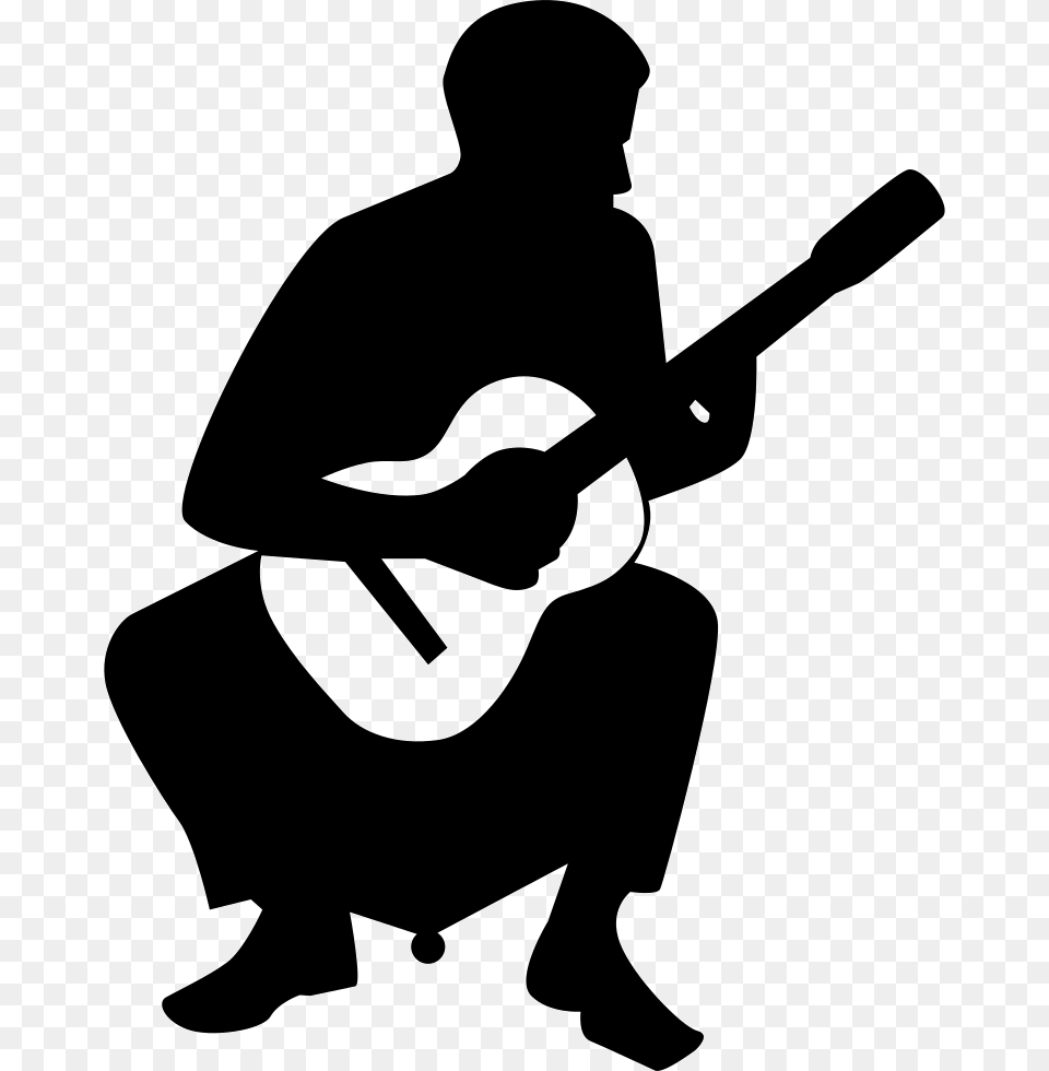 Flamenco Guitar Player Of People Playing Instruments, Silhouette, Musical Instrument, Adult, Person Png Image