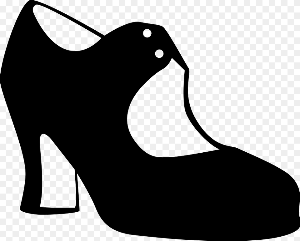 Flamenco Shoe Dance Vector Graphics Zapato De Flamenco Dibujo, Clothing, Footwear, High Heel, Stencil Free Png
