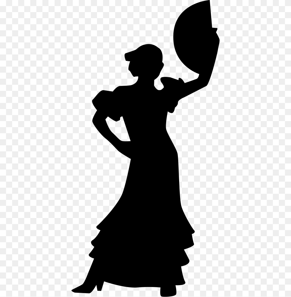 Flamenco Woman Female Silhouette Dancing Comments Flamenco Dress Sillohette, Person, Leisure Activities, Adult, Wedding Free Png