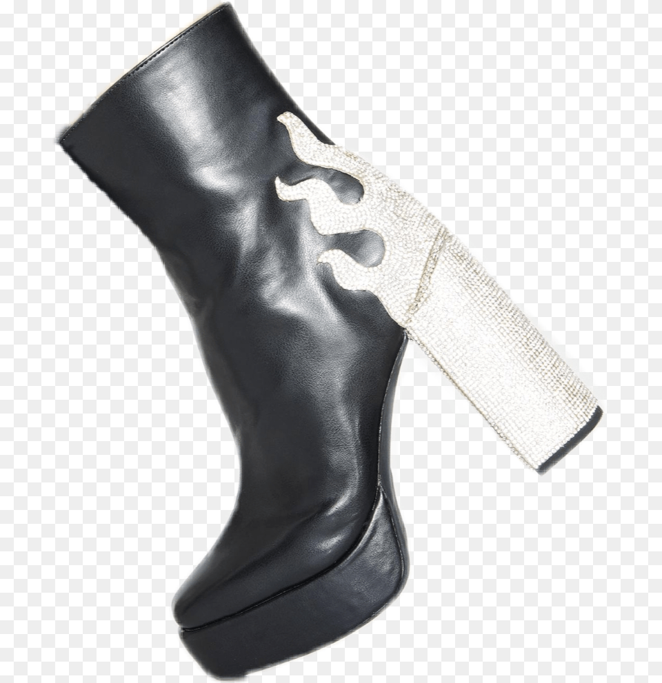 Flames Boots Dolls Kill Fire Boots, Clothing, Footwear, Shoe, High Heel Free Png