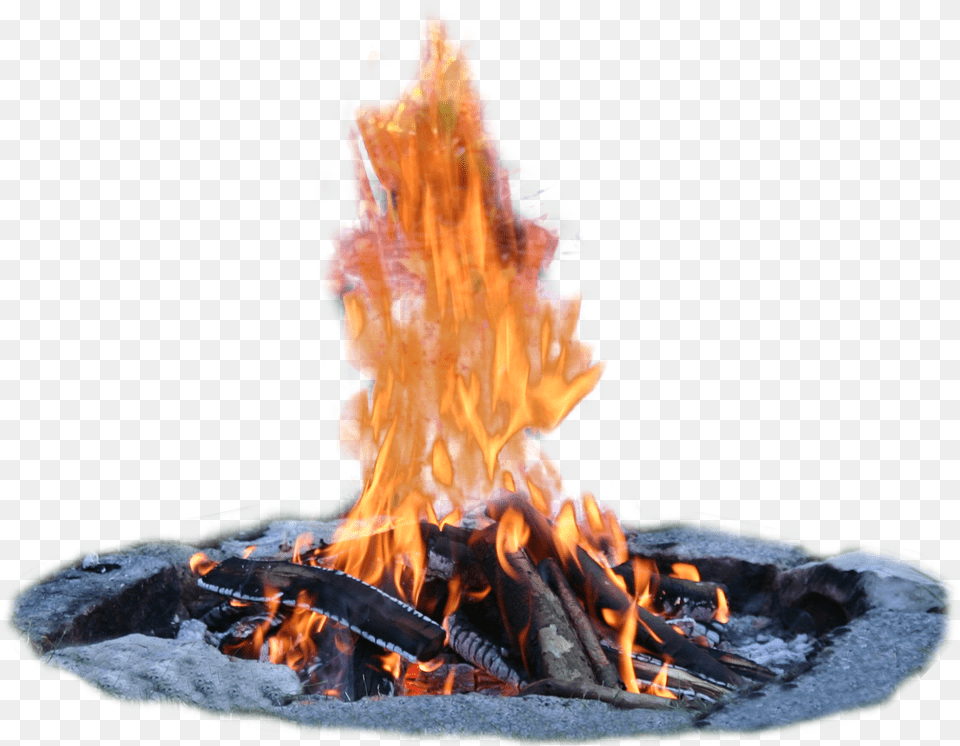 Flames Clipart Charcoal Fire Transparent Camp Fire, Bonfire, Flame Free Png Download