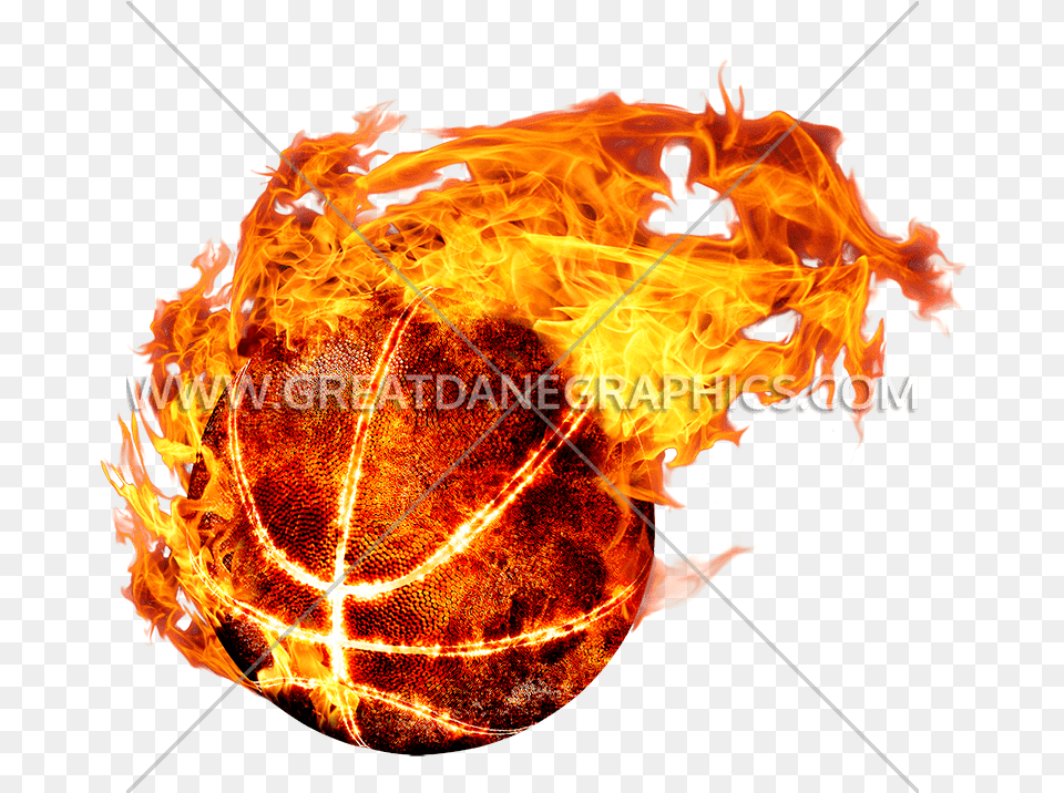 Flames Clipart Fireball Basketball Logo Fire Ball, Flame, Sphere, Bonfire Free Png Download