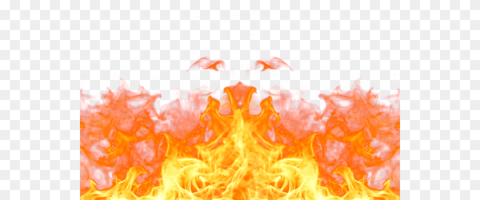 Flames Footer, Fire, Flame, Bonfire Free Transparent Png