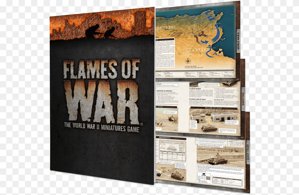 Flames Of War 4th Edition Mini Rulebook Flames Of War 4th Ed, Advertisement, Poster, Armored, Military Free Png Download
