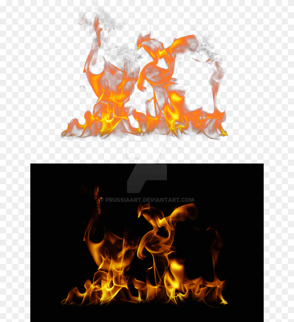 Flames On A Background, Fire, Flame, Bonfire Png Image