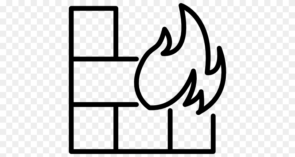 Flames Safety Flame Firemen Burning Burn Icon, Stencil, Text, Symbol Free Png Download