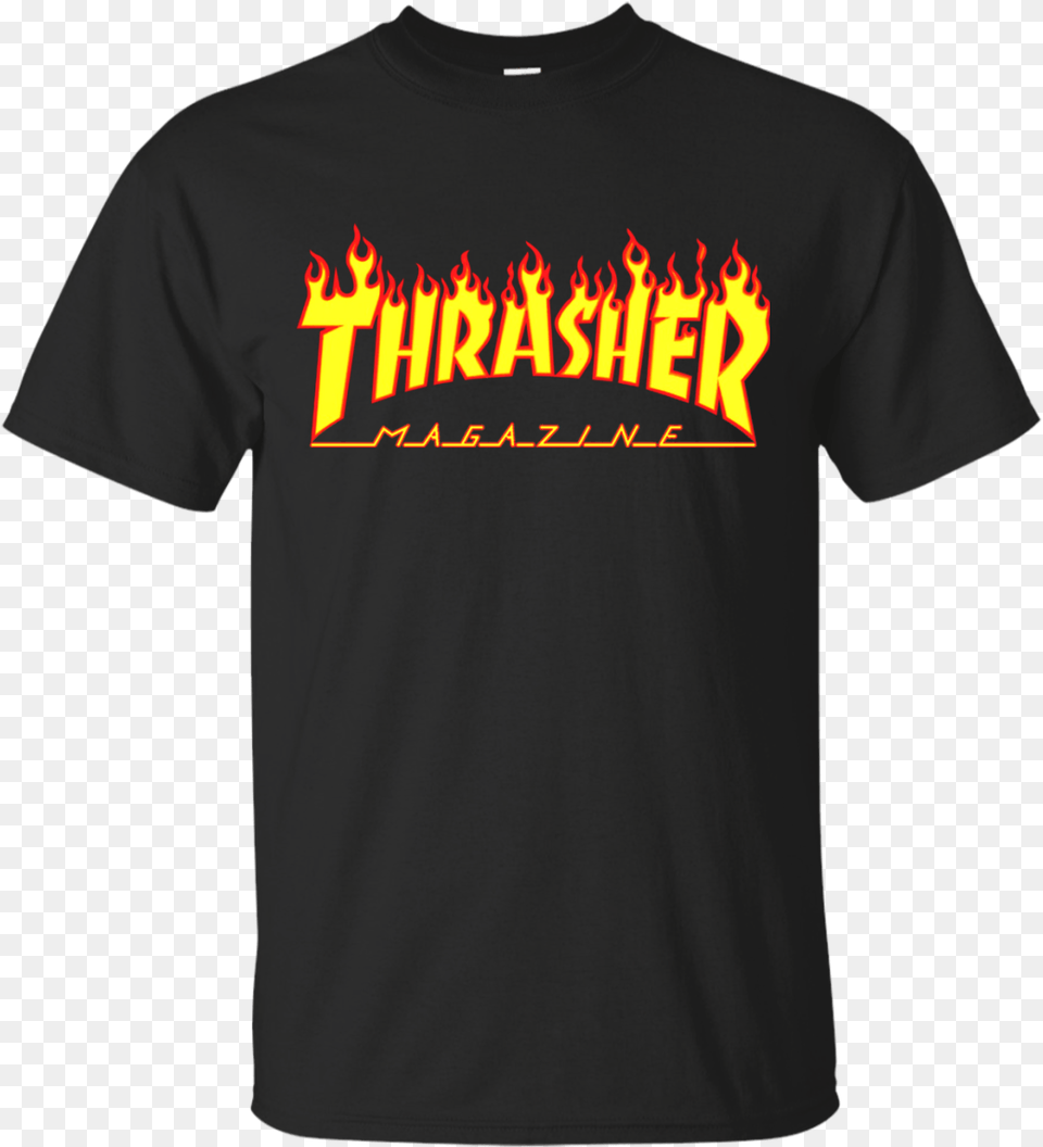 Flames Thrasher Wallpapers Thrasher Magazine, Clothing, T-shirt, Shirt Png