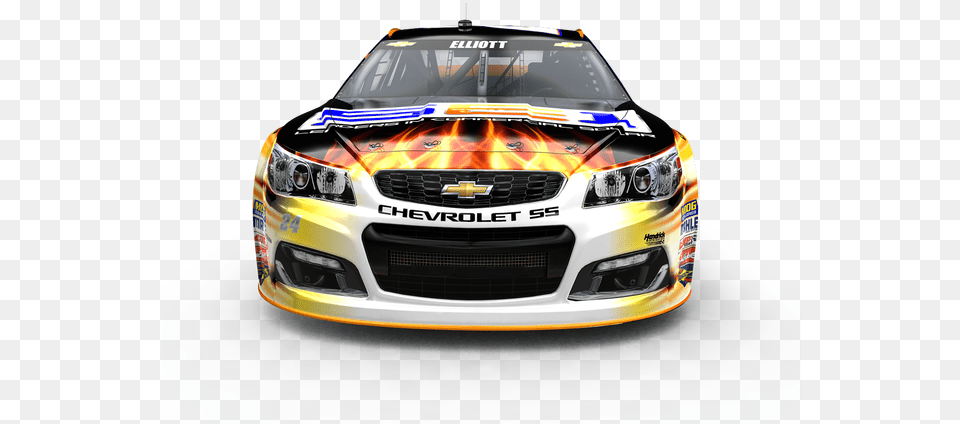 Flames Will Return To The Chase Elliott Sun Energy Car, Sports Car, Transportation, Vehicle, Coupe Png Image