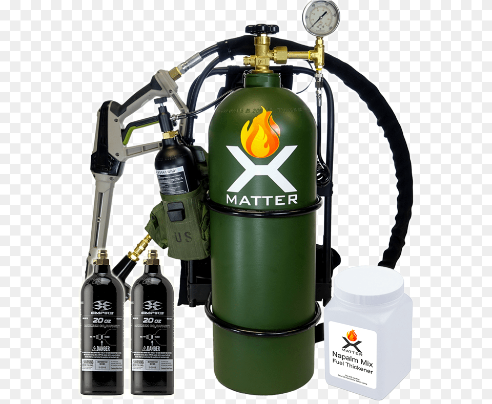Flamethrower Bottle, Cylinder, Machine Png