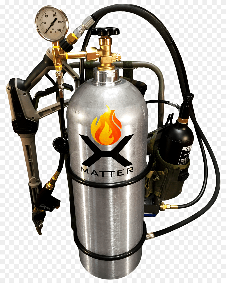 Flamethrower Dual Tank, Cylinder, Ammunition, Grenade, Weapon Png Image