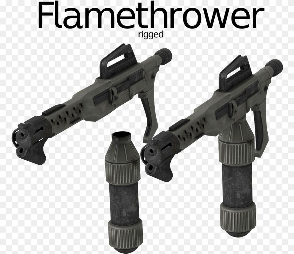 Flamethrower Firearm, Gun, Rifle, Weapon, Mortar Shell Free Png Download