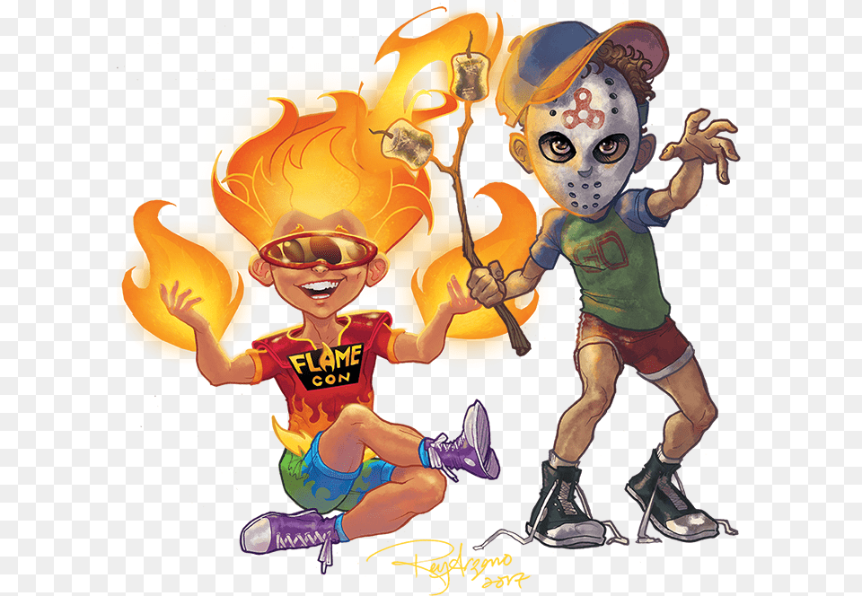 Flamie And Meany Cartoon, Book, Publication, Comics, Baby Png Image