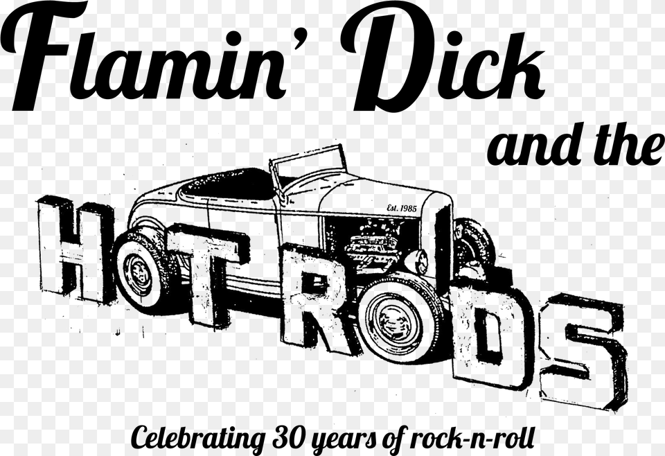 Flamin Dick And The Hot Rods, Machine, Spoke, Wheel, Art Png Image