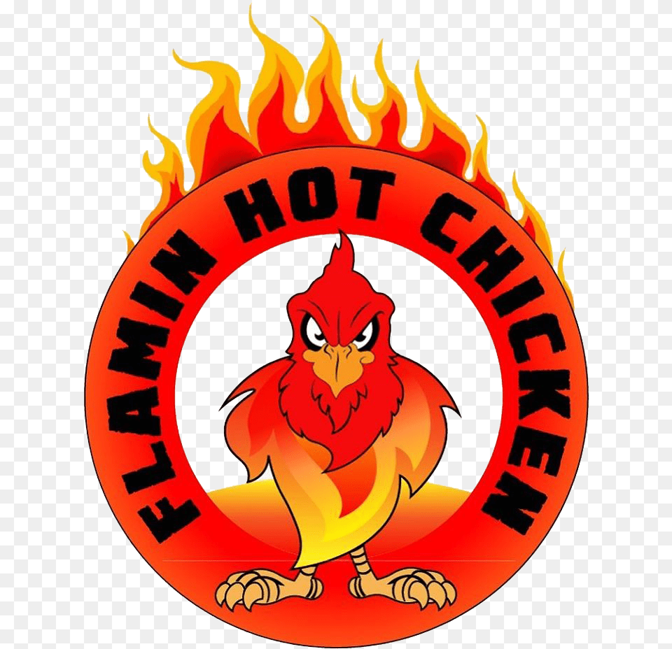 Flamin Hot Chicken Cartoon, Animal, Bird, Logo Free Png