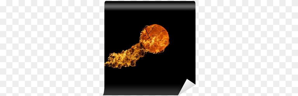 Flaming Basketball Wall Mural Pixers Flaming Football, Fire, Flame, Light Free Png
