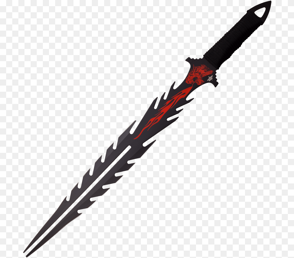 Flaming Dragon Fantasy Short Sword Fantasy Sword, Blade, Dagger, Knife, Weapon Png