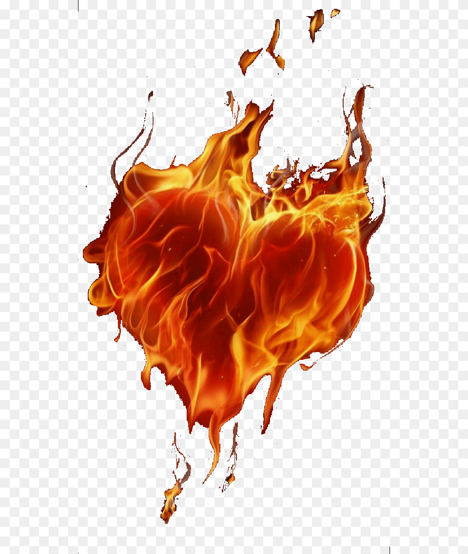 Flaming Heart Heart On Fire Art, Flame, Adult, Female, Person Png Image