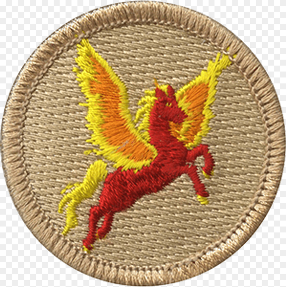 Flaming Pegasus Patrol Patch Red Logo, Badge, Symbol, Pattern, Home Decor Png