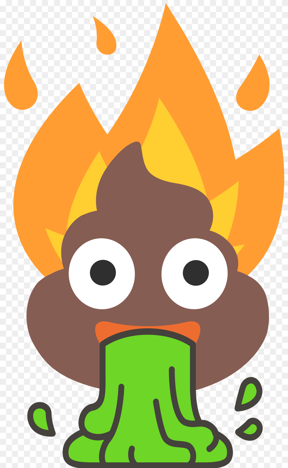 Flaming Poop Vomit Emoji, Baby, Person Free Png