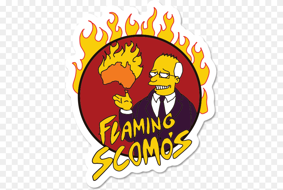 Flaming Scomos Sticker, Logo, Baby, Face, Head Png Image