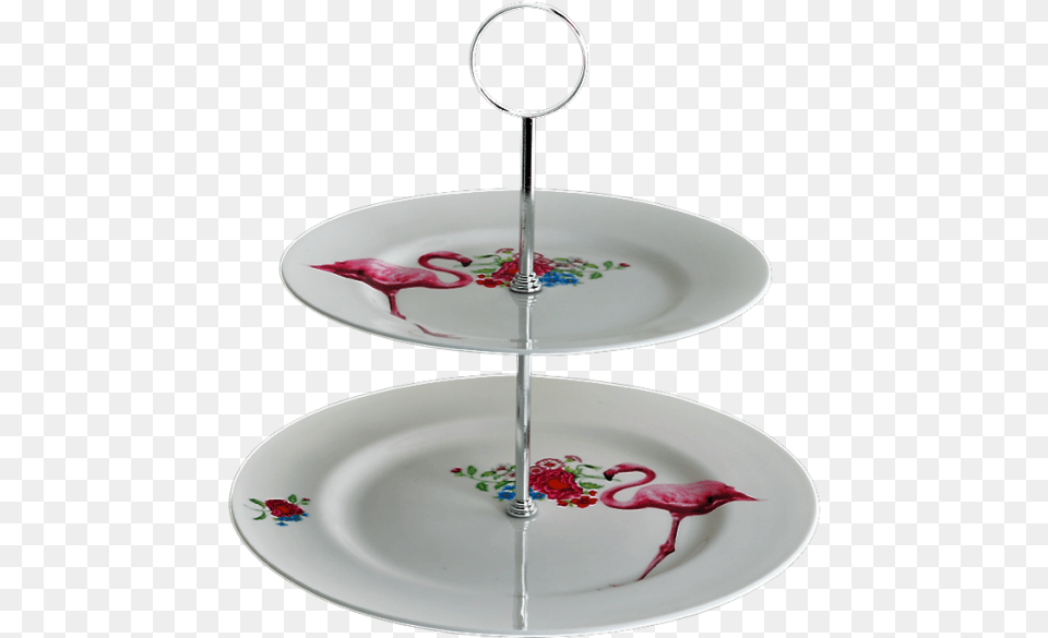 Flamingo 2 Tier Cake Stand Download Cake Stand, Art, Pottery, Porcelain, Platter Free Transparent Png