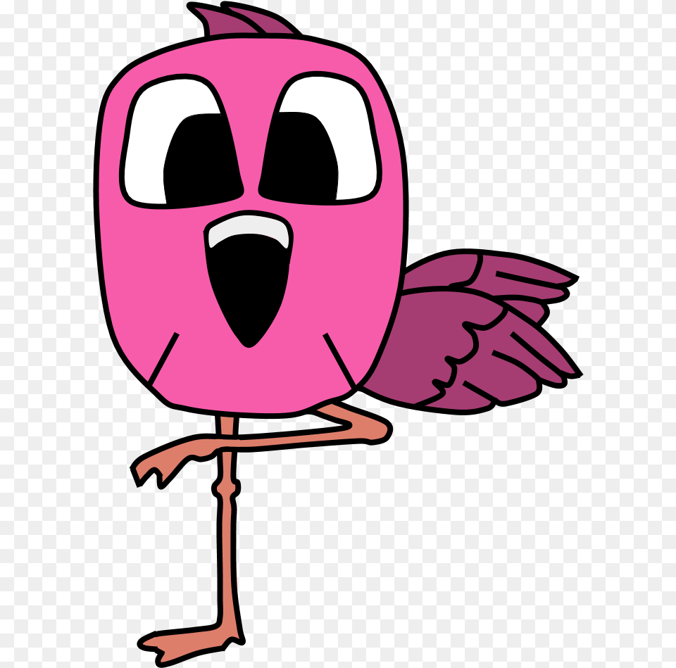 Flamingo Big Eyes Cartoon Animal, Bird, Person Free Png Download