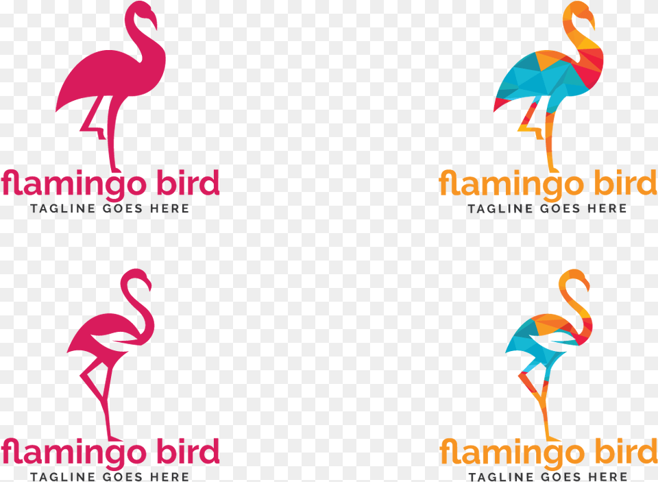 Flamingo Bird Logo Design Greater Flamingo, Animal Free Png Download