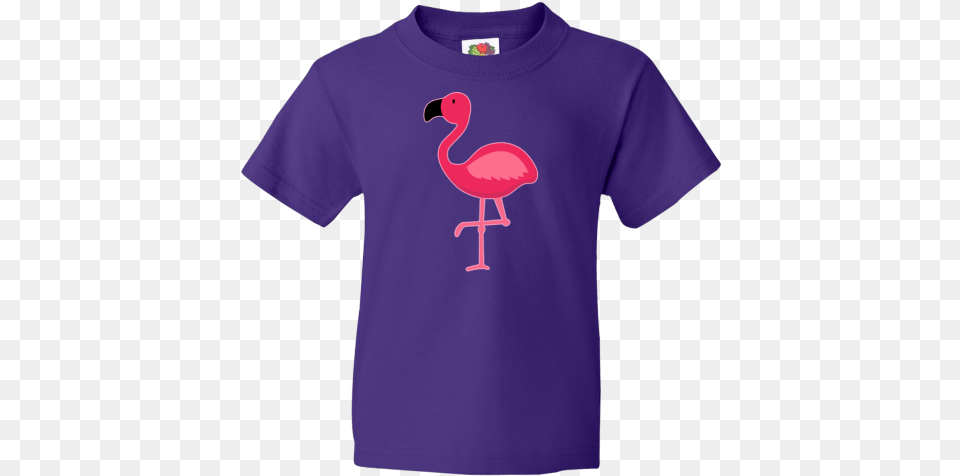 Flamingo Bird Youth T Greater Flamingo, Clothing, T-shirt, Animal Free Png