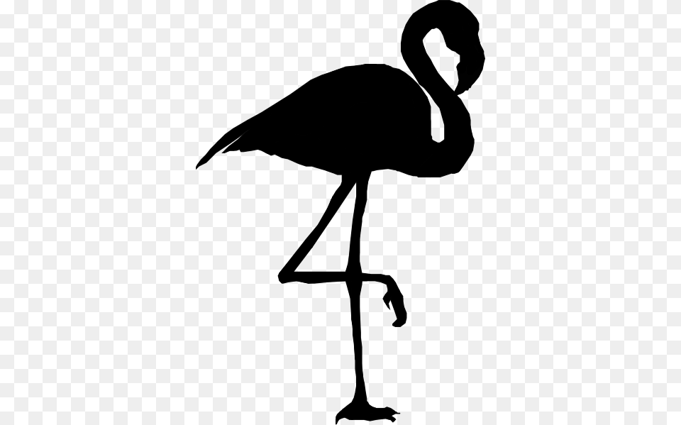 Flamingo Clipart Black And White, Gray Free Png Download