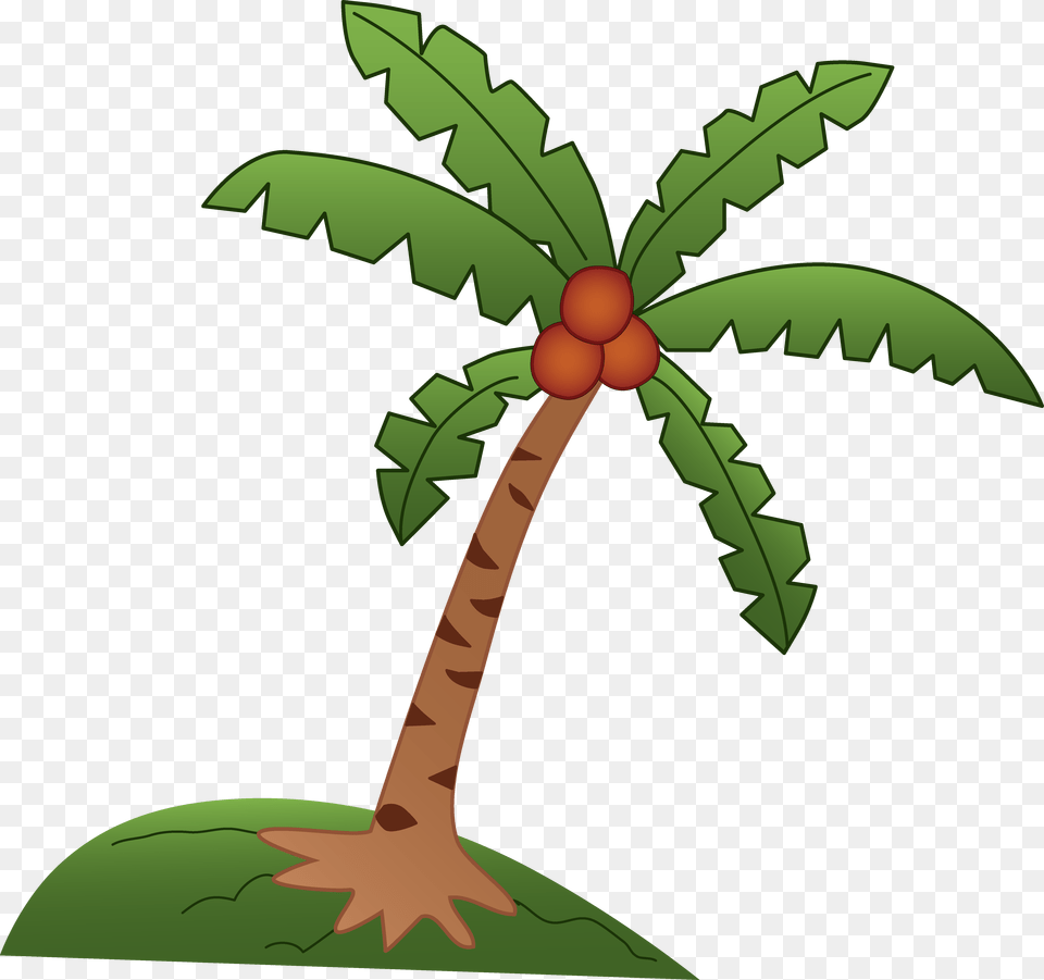 Flamingo Clipart Palm Tree Coconut Tree Drawing For Kids, Palm Tree, Plant, Leaf, Food Free Transparent Png