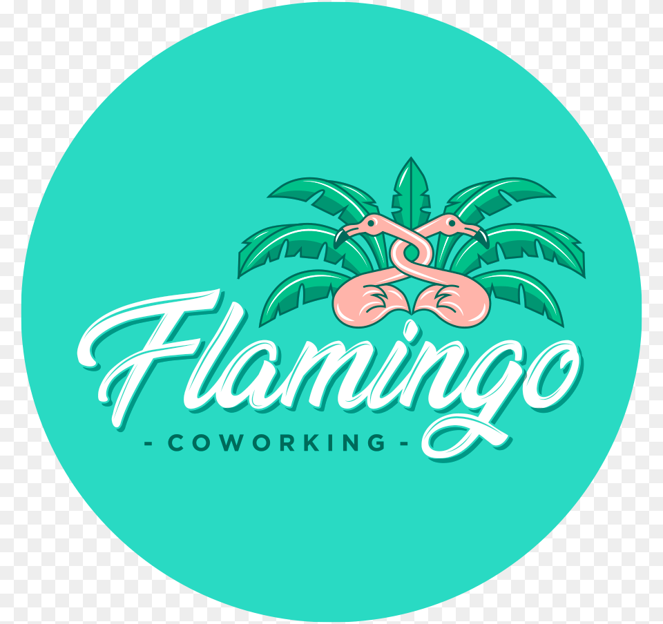 Flamingo Coworking, Logo, Summer Png