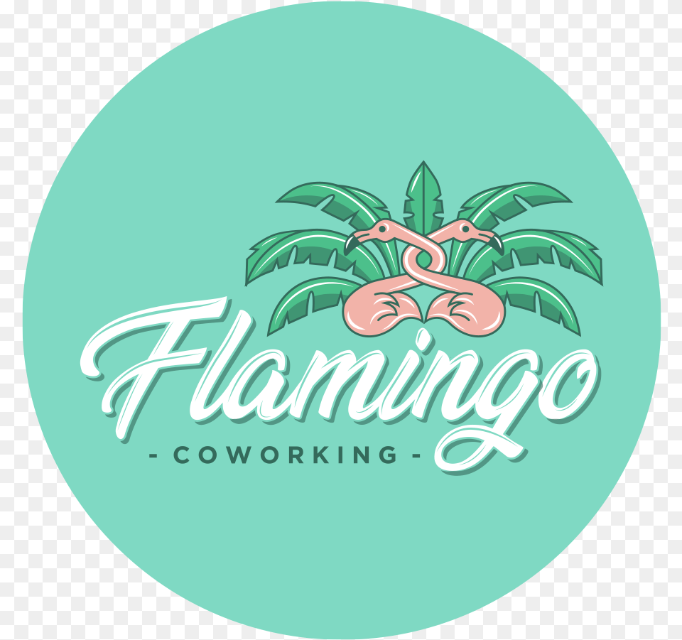 Flamingo Coworking Black Circle, Logo Free Png Download