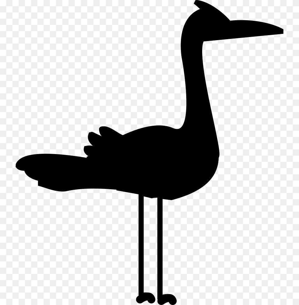 Flamingo Icon, Silhouette, Animal, Bird, Waterfowl Png