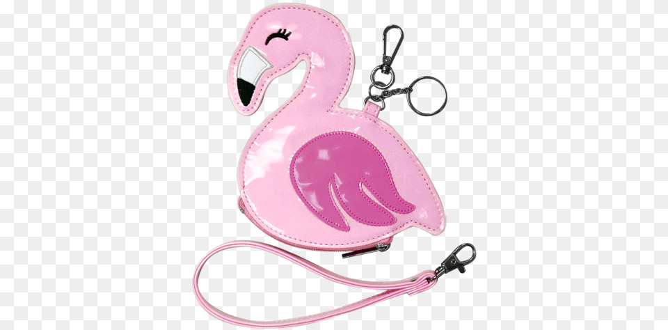 Flamingo Purse Keychain Handbag, Animal, Bird Png Image