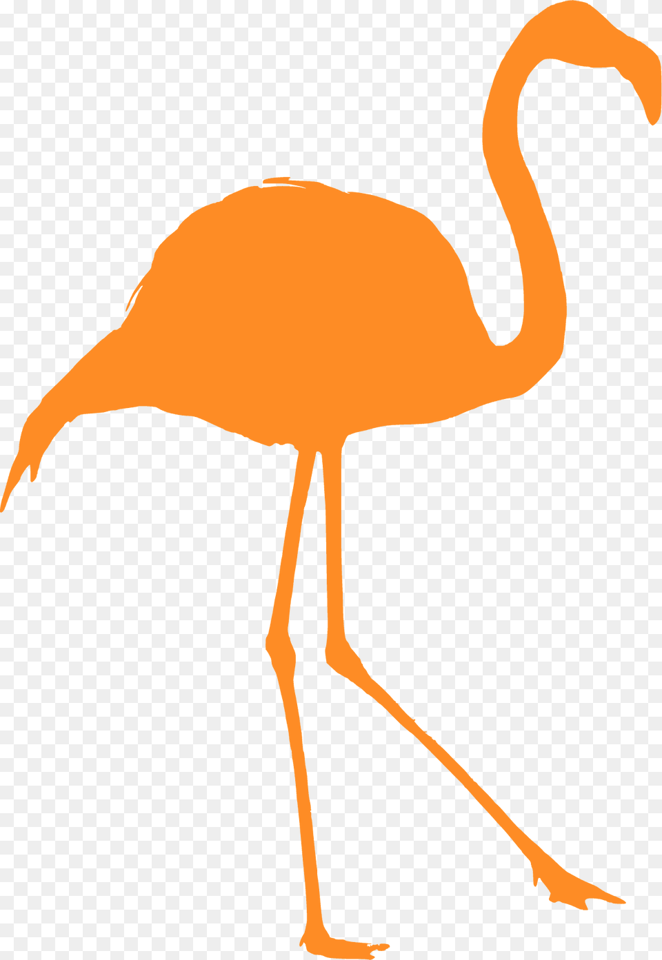 Flamingo Silhouette, Animal, Bird Free Transparent Png
