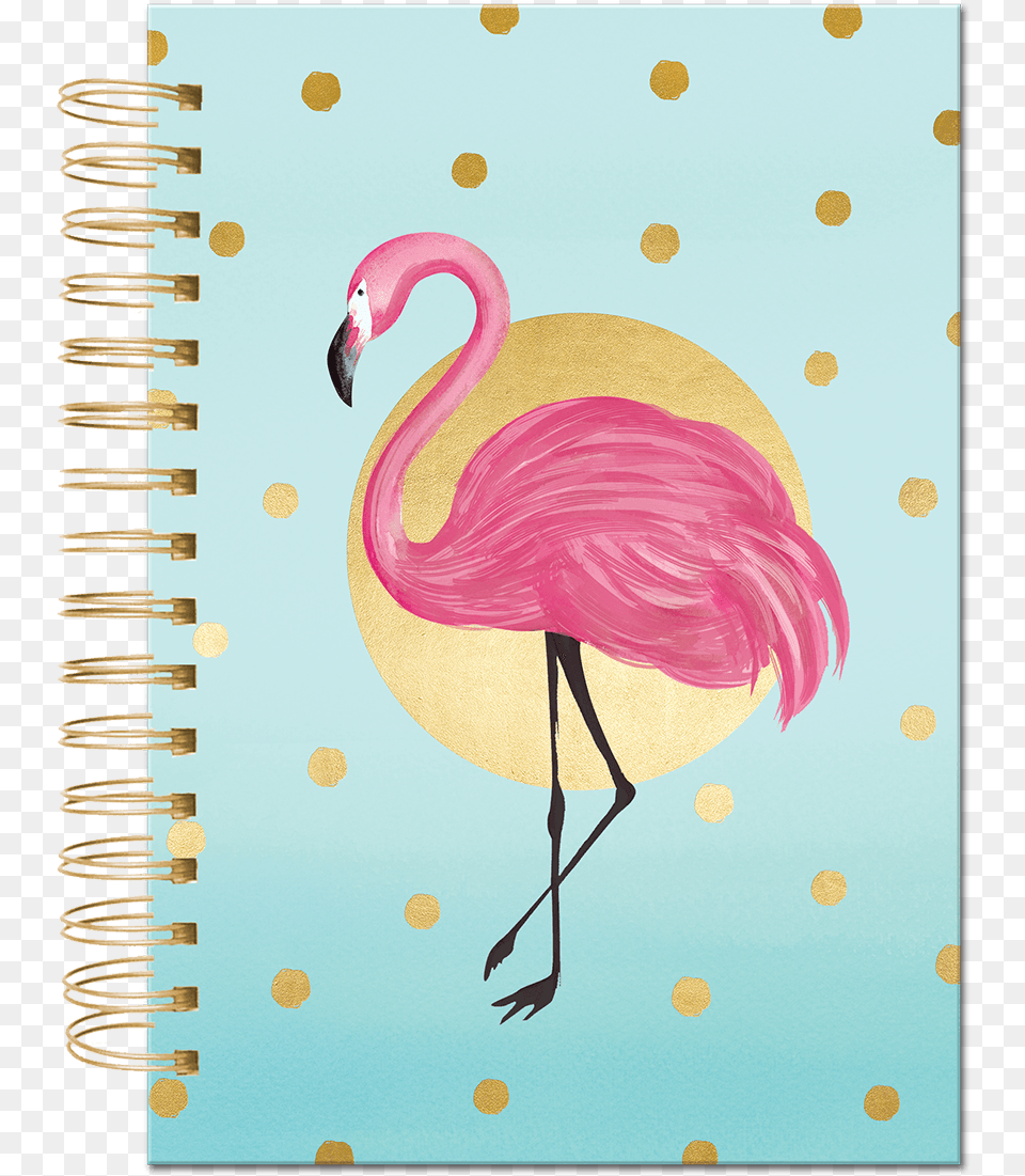 Flamingo Spiral Bound Journal Punch Studio Tropical Pink Flamingo Spiral Bound Journal, Animal, Bird Free Png