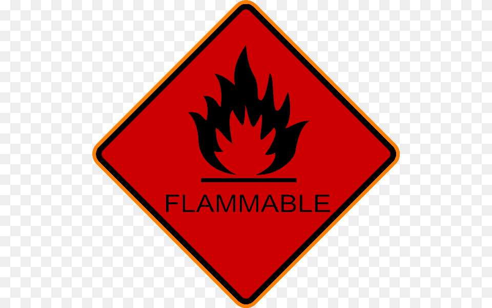 Flammable Fire Triangle Hd, Sign, Symbol, Road Sign Png