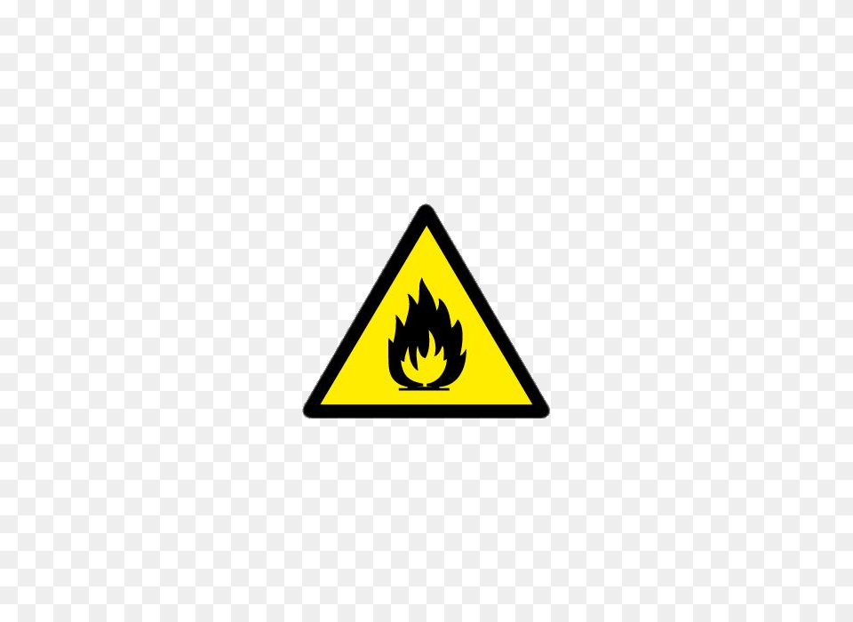 Flammable Material Safety Sign, Logo, Triangle, Symbol, Road Sign Free Transparent Png