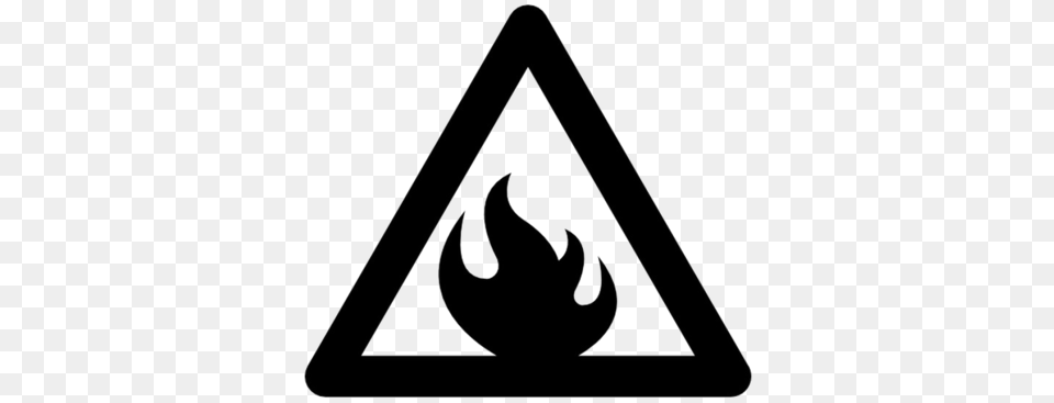 Flammable Sign Image Icono Inflamable, Triangle, Symbol Free Png Download