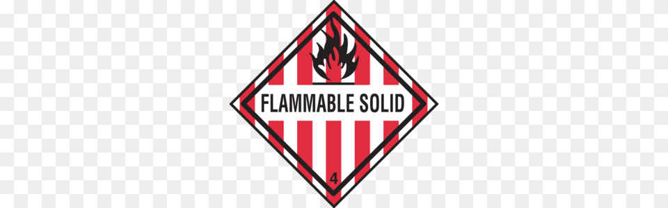 Flammable Solid Clip Art, Logo, Symbol, Emblem, Sticker Free Png Download