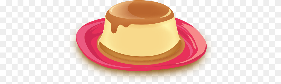 Flan, Clothing, Custard, Food, Hat Free Png Download