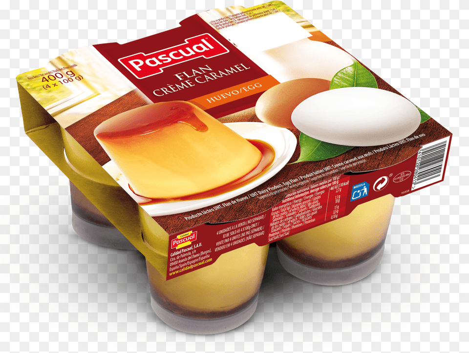 Flan De Huevo Pascual, Custard, Food, Plate Free Png Download