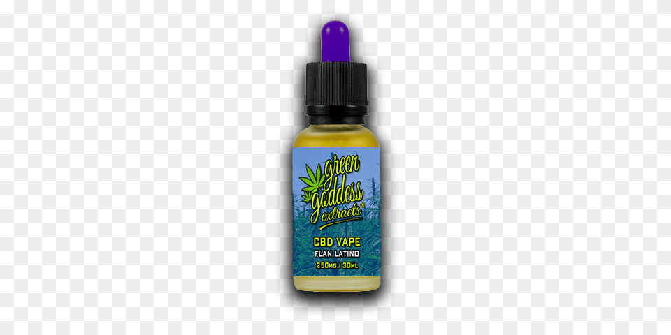 Flan Latinovapeable Cbd E Liquid, Bottle, Herbal, Herbs, Plant Png Image