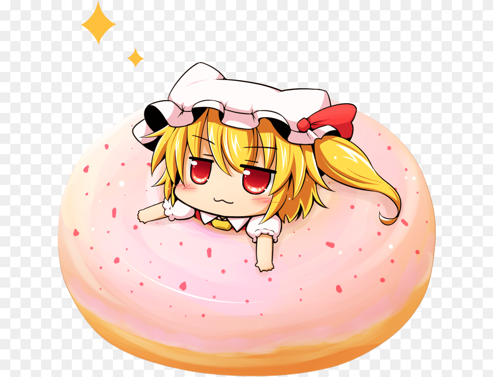 Flandere Inside A Donut Tvtropes Taste Like Diabetes, Face, Head, Person, Food Free Png Download