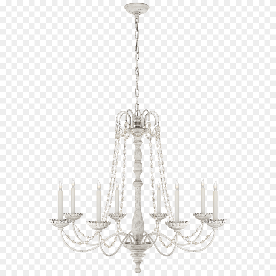 Flanders Chandelier In Belgian White With Seeded Visual Comfort Flanders Chandelier, Lamp Png Image