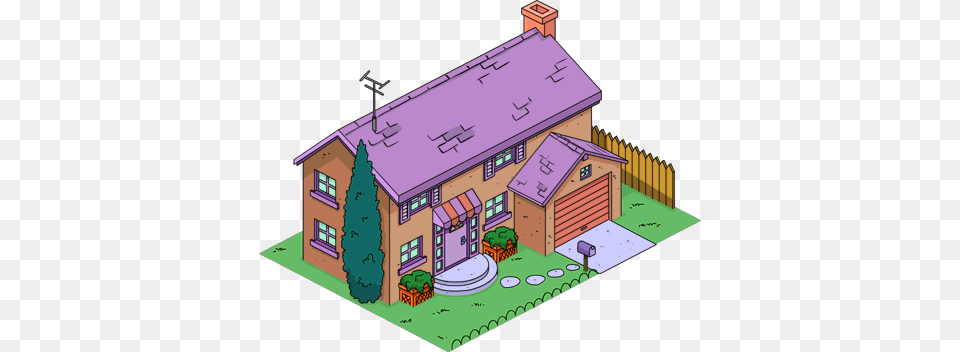 Flanders House Tapped Out Simpsons Flanders House, Architecture, Building, Cottage, Housing Free Png