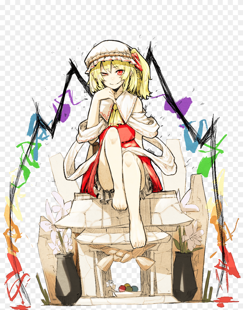 Flandre Scarlet, Book, Comics, Publication, Person Free Transparent Png