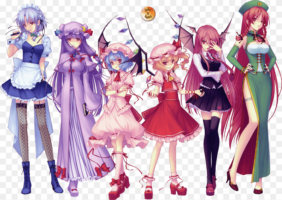 Flandre Scarlet Touhou Anime Characters, Adult, Publication, Person, Woman Free Png Download